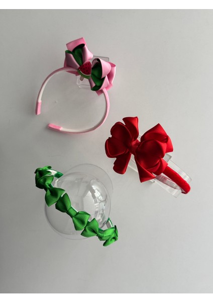 Kız Çocuk Saç Taçı 3'lü Set – Renkli, Şirin ve Rahat Modeller