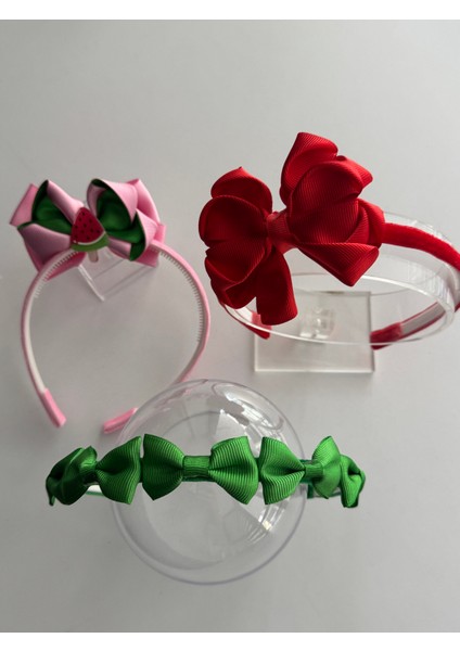 Kız Çocuk Saç Taçı 3'lü Set – Renkli, Şirin ve Rahat Modeller