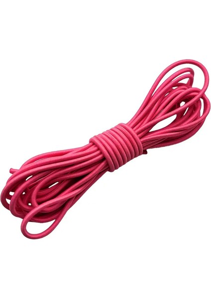 Fuşya Pembe 5 Metre 2 mm Yuvarlak Lastik