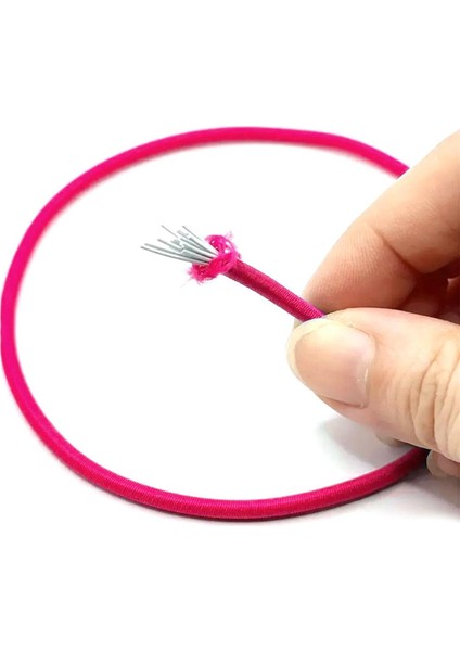 Fuşya Pembe 5 Metre 2 mm Yuvarlak Lastik fiyatları