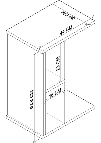 Vera Yan Sehpa , Servis Sehpası Traverten ( Mermer Desen ) fiyatları
