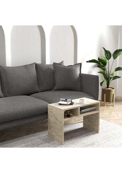 Vera Yan Sehpa , Servis Sehpası Traverten ( Mermer Desen ) modelleri