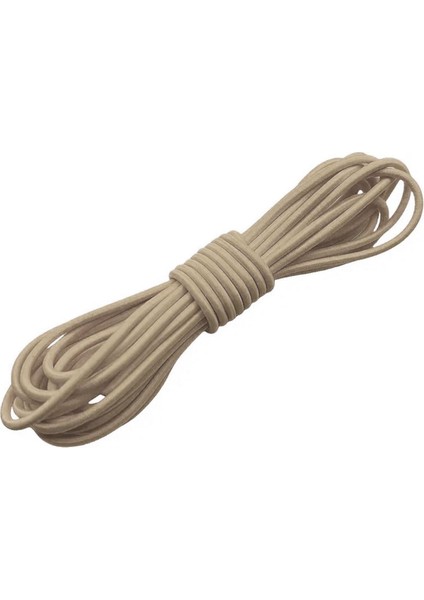 Bej Renk 5 Metre 2 mm Yuvarlak Lastik