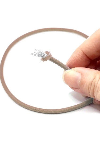 Bej Renk 5 Metre 2 mm Yuvarlak Lastik fiyatları