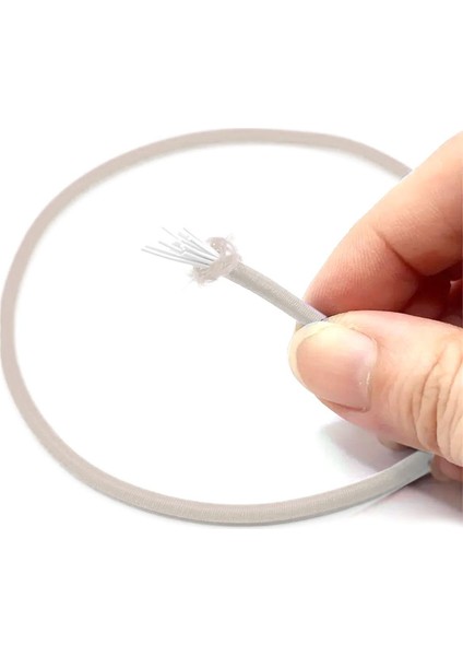 Krem Renk 5 Metre 2 mm Yuvarlak Lastik fiyatları