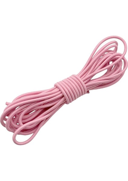 Pembe 5 Metre 2 mm Yuvarlak Lastik