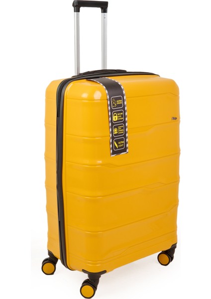 Avvıo Pp Büyük Boy Valiz - Hardal - 77X45X32 cm modelleri