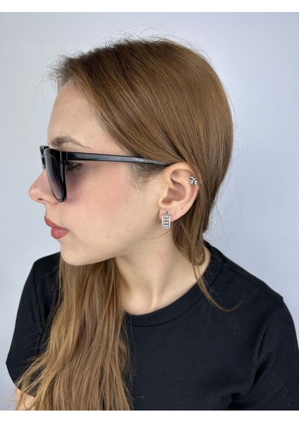 Zirkon Taşlı, Geniş Halka Model Paslanmaz Çelik Küpe 590 fiyatları