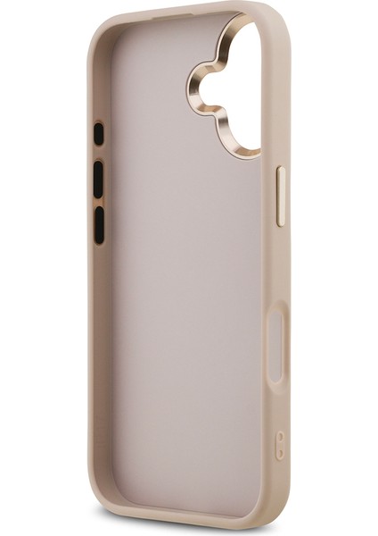 iPhone 17 Kılıf Guess Lisanslı Gold Metal Kamera Çerçeveli Metal Büyük 4g Yazı Logolu Kapak Pembe fırsatları