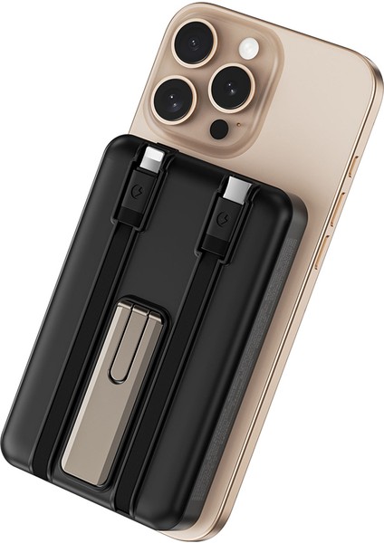 WI-P056 Taşınabilir Wireless Şarj ve Pd Hızlı Şarj Özellikli Powerbank 15W 10000MAH Siyah fiyatları