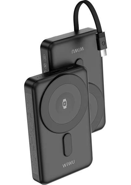 WI-P056 Taşınabilir Wireless Şarj ve Pd Hızlı Şarj Özellikli Powerbank 15W 10000MAH Siyah modelleri