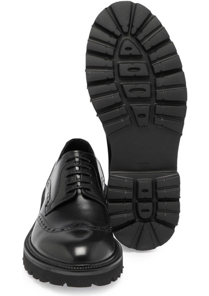 Siyah Hakiki Deri Erkek Klasik Ayakkabı - E24S1AY57069-A43 fırsatları