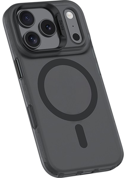 iPhone 17 Pro Max Uyumlu Kılıf M-Safe Şarj Özellikli Benks Lucid Armor Kapak Siyah modelleri