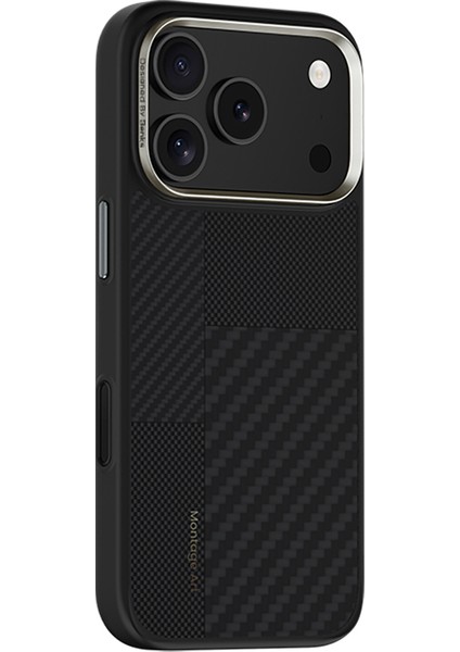 iPhone 17 Pro Max Kılıf M-Safe Şarjlı Karbon Fiber Benks Montage Hybrid Armorpro Kevlar Kapak Siyah fırsatları