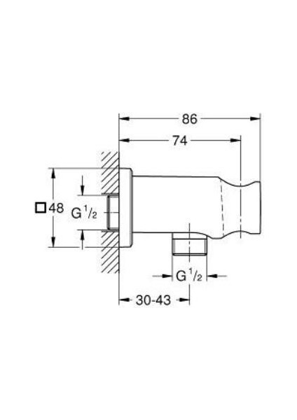 Rainshower El Duşu Çıkış Dirseği - 26659AL0 fırsatları