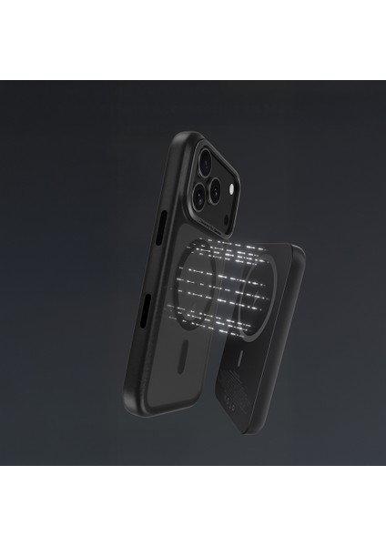 iPhone 17 Air Uyumlu Kılıf M-Safe Şarj Özellikli Benks Mist Protective Kapak Siyah indirimleri