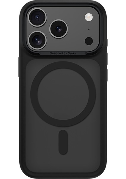 iPhone 17 Pro Uyumlu Kılıf M-Safe Şarj Özellikli Benks Mist Protective Kapak Siyah