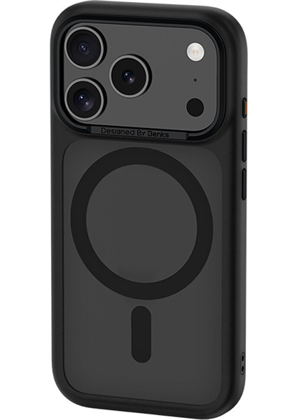 iPhone 17 Pro Uyumlu Kılıf M-Safe Şarj Özellikli Benks Mist Protective Kapak Siyah fiyatları