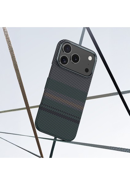 iPhone 17 Uyumlu Kılıf M-Safe Şarj Özellikli Karbon Fiber Benks Aurora Armorair Kevlar Kapak Siyah modelleri