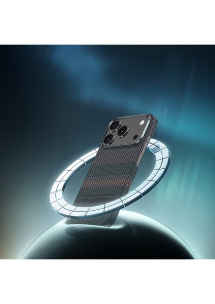 iPhone 17 Uyumlu Kılıf M-Safe Şarj Özellikli Karbon Fiber Benks Aurora Armorair Kevlar Kapak Siyah indirimleri