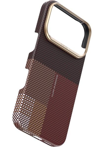 iPhone 17 Pro Uyumlu Kılıf M-Safe Şarj Özellikli Raptic Aramid Skin Transform Seri Kapak Kahverengi