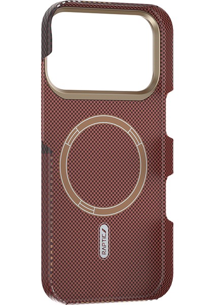 iPhone 17 Pro Uyumlu Kılıf M-Safe Şarj Özellikli Raptic Aramid Skin Transform Seri Kapak Kahverengi