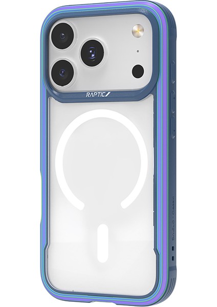 iPhone 17 Pro Max Uyumlu Kılıf M-Safe Şarjlı Airbagli Raptic Shield Serisi Şeffaf Kapak Colorful fiyatları