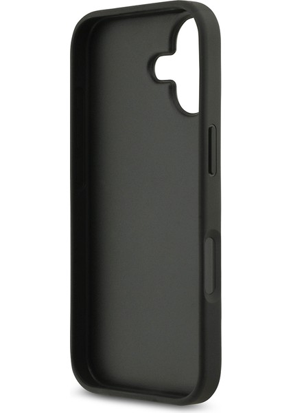 iPhone 17 Uyumlu Kılıf Guess Orjinal Lisanslı Taşlı Arka Yüzey Üçgen Logolu Kapak Siyah fırsatları