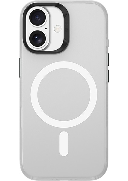 iPhone 17 Uyumlu Kılıf M-Safe Şarj Özellikli Benks Lucid Armor Kapak Beyaz