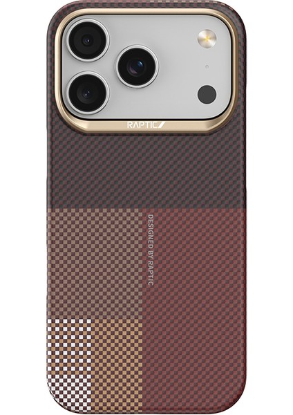 iPhone 17 Pro Max Uyumlu Kılıf M-Safe Şarjlı Raptic Aramid Skin Transform Serisi Kapak Kahverengi