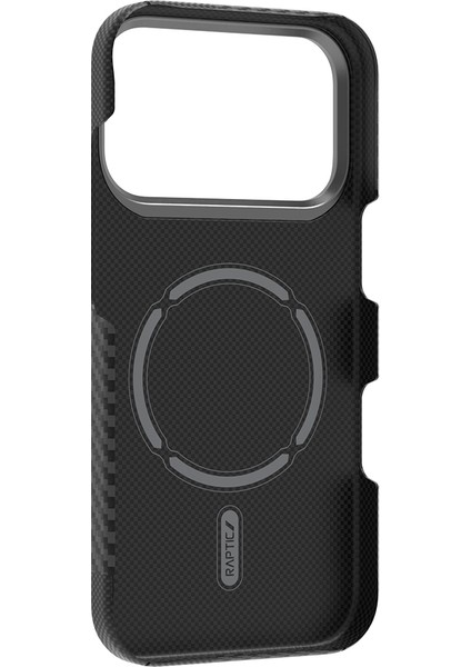 iPhone 17 Pro Kılıf M-Safeli 600D Metal Kamera Çerçeveli Raptic Aramid Fiber Geotik Serisi Siyah fiyatları