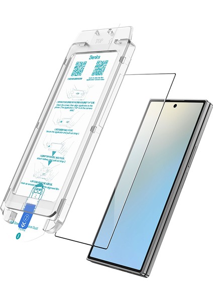 Galaxy Z Fold 7 Uyumlu Benks Ultra Shield Ekran Koruyucu Uygulama Aparatlı Siyah modelleri