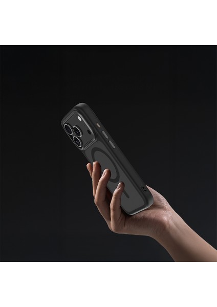 iPhone 17 Uyumlu Kılıf M-Safe Şarj Özellikli Benks Mist Protective Kapak Siyah
