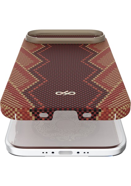 iPhone 17 Air Uyumlu Kılıf M-Safe Şarj Özellikli Raptic Aramid Skin Bionic Serisi Kapak Kırmızı fırsatları