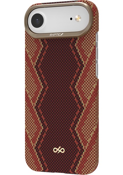 iPhone 17 Air Uyumlu Kılıf M-Safe Şarj Özellikli Raptic Aramid Skin Bionic Serisi Kapak Kırmızı indirimleri