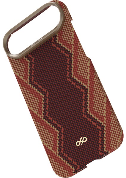 iPhone 17 Air Uyumlu Kılıf M-Safe Şarj Özellikli Raptic Aramid Skin Bionic Serisi Kapak Kırmızı