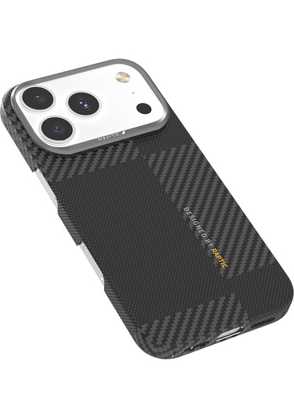 iPhone 17 Pro Max Kılıf M-Safeli 600D Metal Kamera Çerçeveli Raptic Aramid Fiber Geotik Serisi Siyah fırsatları