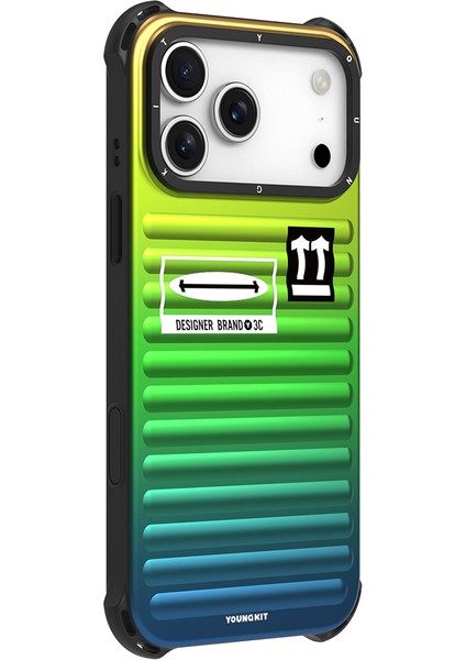 iPhone 17 Pro Max Uyumlu Kılıf Youngkit The Secret Color Serisi Kapak Yeşil