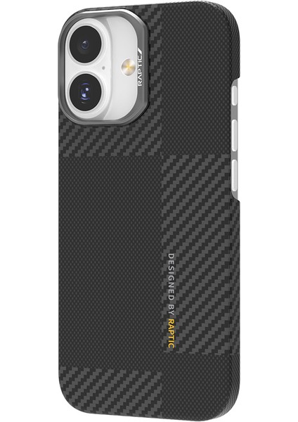 iPhone 17 Kılıf M-Safe Şarjlı 600D Metal Kamera Çerçeveli Raptic Aramid Fiber Geotik Serisi Siyah indirimleri