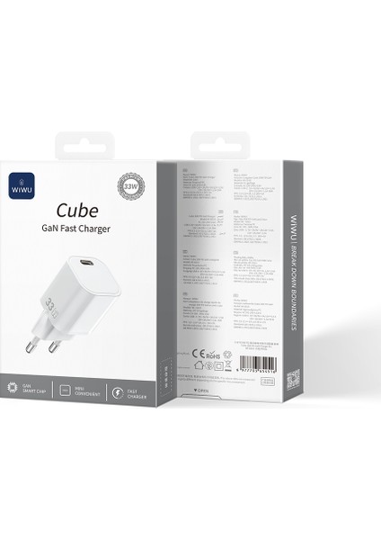 WI-G015 Cube Serisi Gan Tech Pd Hızlı Şarj Özellikli Mini Şarj Başlığı 33W Beyaz indirimleri