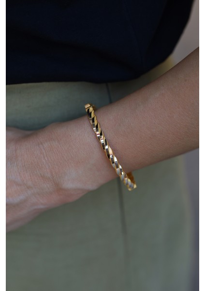 14 Ayar Altın Cimarlı Ikili Burgu Kelepçe fırsatları