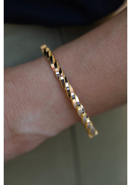 14 Ayar Altın Cimarlı Ikili Burgu Kelepçe indirimleri