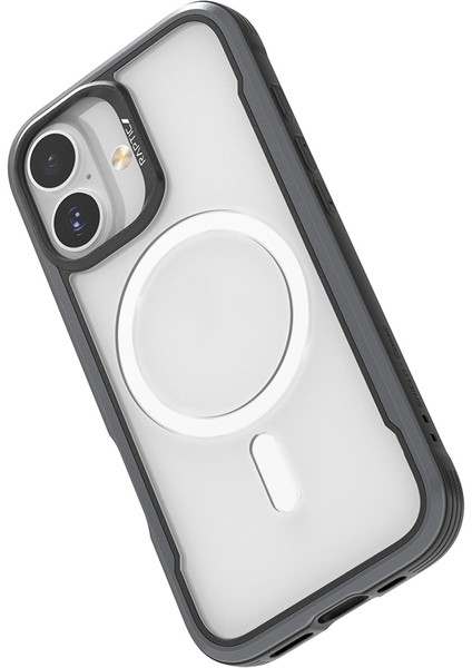 iPhone 17 Uyumlu Kılıf M-Safe Şarjlı Airbagli Raptic Shield Serisi Şeffaf Arka Yüzey Kapak Siyah fırsatları