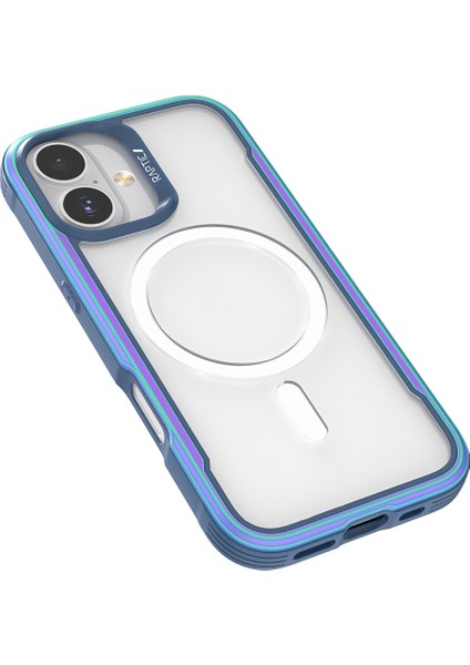 iPhone 17 Uyumlu Kılıf M-Safe Şarjlı Airbagli Raptic Shield Serisi Şeffaf Arka Yüzey Kapak Colorful fiyatları