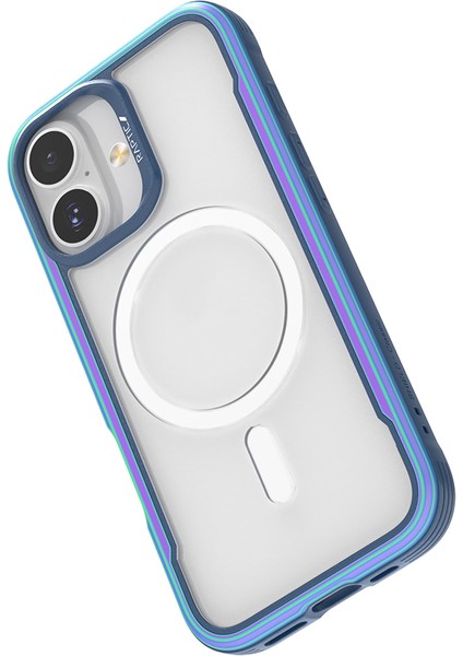 iPhone 17 Uyumlu Kılıf M-Safe Şarjlı Airbagli Raptic Shield Serisi Şeffaf Arka Yüzey Kapak Colorful fırsatları