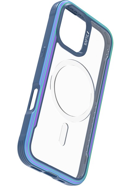 iPhone 17 Uyumlu Kılıf M-Safe Şarjlı Airbagli Raptic Shield Serisi Şeffaf Arka Yüzey Kapak Colorful indirimleri