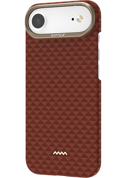 iPhone 17 Air Uyumlu Kılıf M-Safe Şarj Özellikli Raptic Aramid Skin Origin Serisi Kapak Kırmızı fırsatları