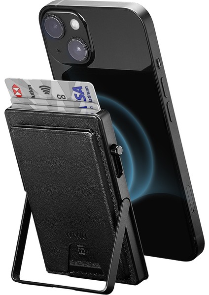 MW-006 Tasarımlı 6 Hazneli Pu Magnetik Standlı Kartlık Siyah fiyatları