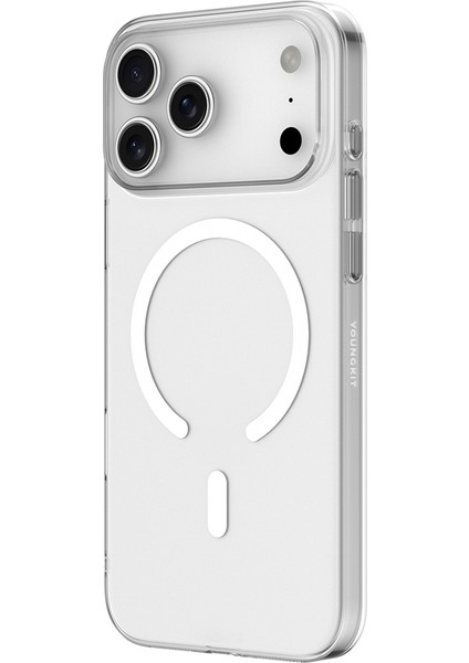 iPhone 17 Pro Uyumlu Kılıf M-Safe Şarj Özellikli Youngkit High Definition Serisi Kapak Şeffaf modelleri