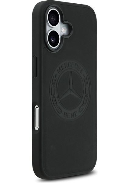 iPhone 17 Kılıf Mercedes Benz Lisanslı M-Safe Şarj Hakiki Deri Nostaljik Yıldız Dizayn Siyah indirimleri